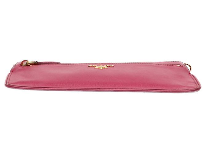 Borsa a tracolla Prada Pink Saffiano Lux Top Zip Rosa - vista 3