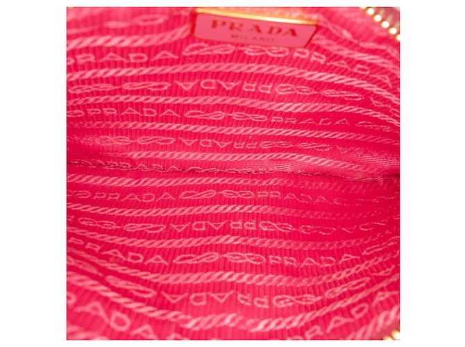 Borsa a tracolla Prada Pink Saffiano Lux Top Zip Rosa - vista 4