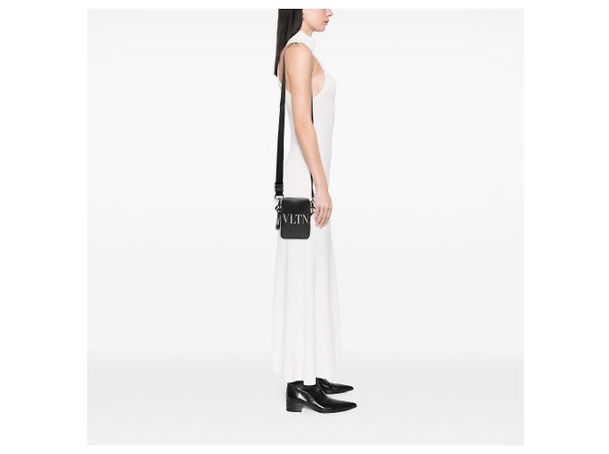 Valentino Borsa a tracolla VLTN piccola in pelle nera Nero - vista 6