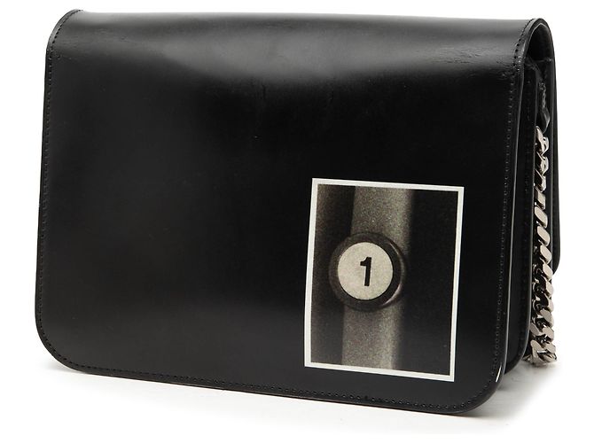 Burberry Black Small Smooth Calfskin Bambi TB Crossbody Nero - vista 2