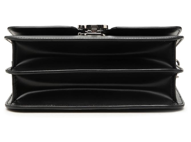 Burberry Black Small Smooth Calfskin Bambi TB Crossbody Nero - vista 3