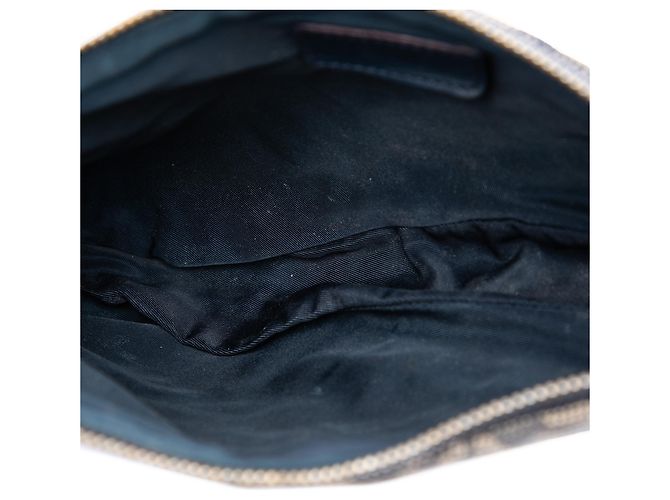 Blue Mini Diorissimo Canvas Saddle Pochette Blau Marineblau - Ansicht 4