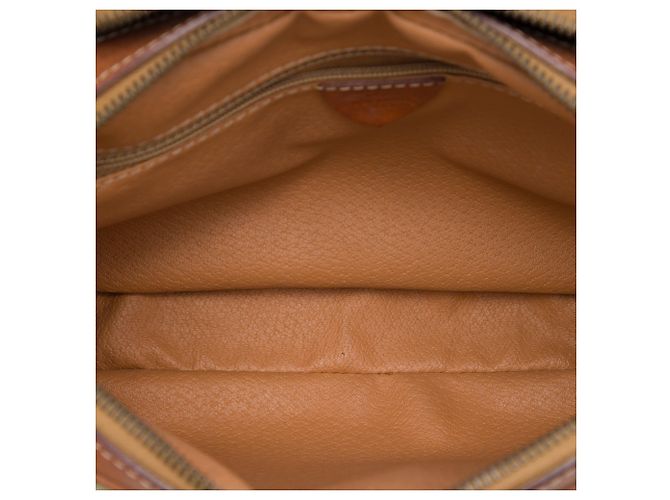Céline Celine Beige Macadam Beschichtetes Canvas Crossbody - Ansicht 4