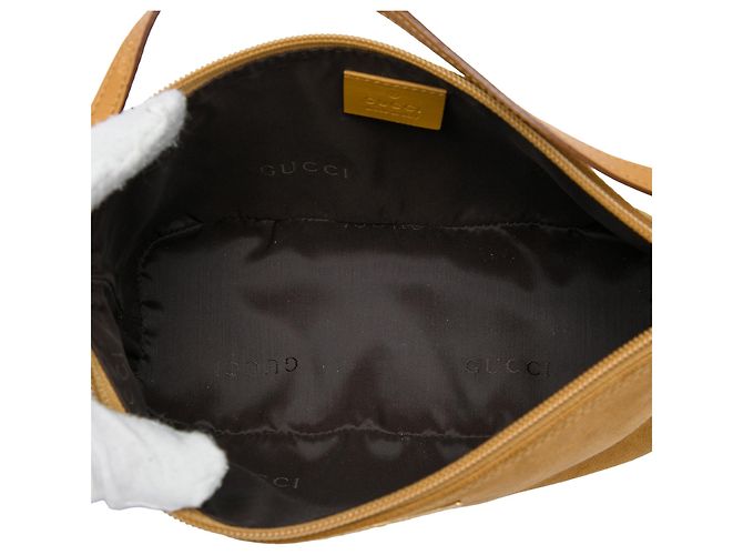 Mocassino Gucci in scamosciato marrone - vista 4
