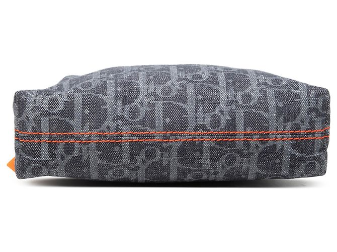 Pochette cosmetici Dior Blue Oblique in denim - vista 3
