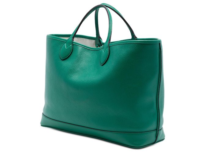 Tote Ophidia in pelle di vitello verde Medium Gucci - vista 2