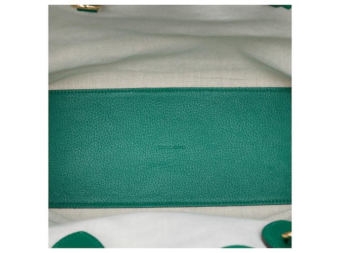 Tote Ophidia in pelle di vitello verde Medium Gucci - vista 4
