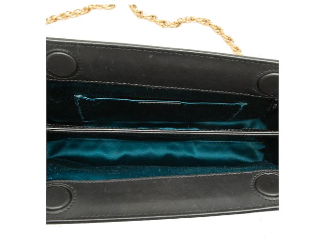 Gucci Black Small Suede Web Ophidia Chain Crossbody Nero - vista 4