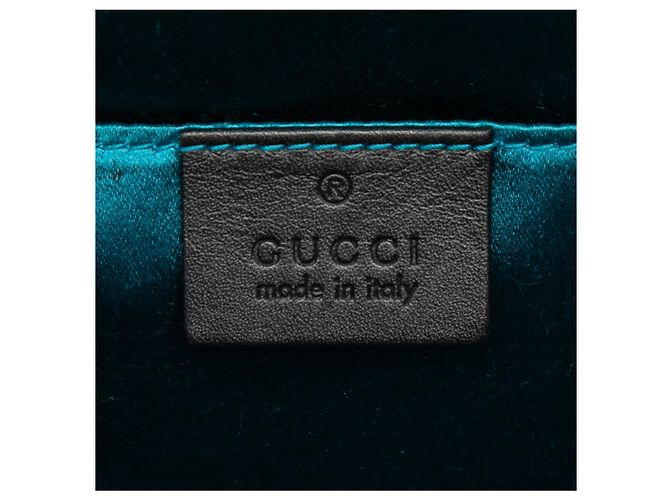 Gucci Black Small Suede Web Ophidia Chain Crossbody Nero - vista 5