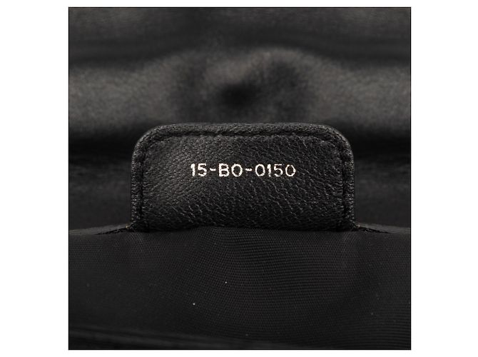 Borsa a tracolla Dior Black Lambskin Cannage New Lock Nero - vista 6