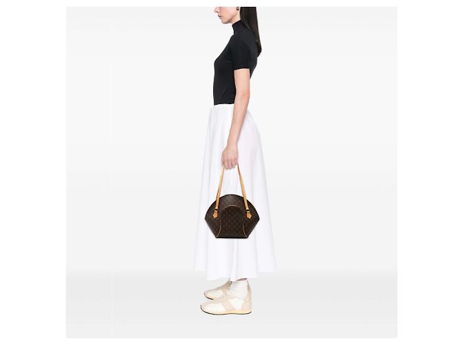 Sacola de compras Louis Vuitton Brown Monogram Ellipse GM Marrom - vista 7
