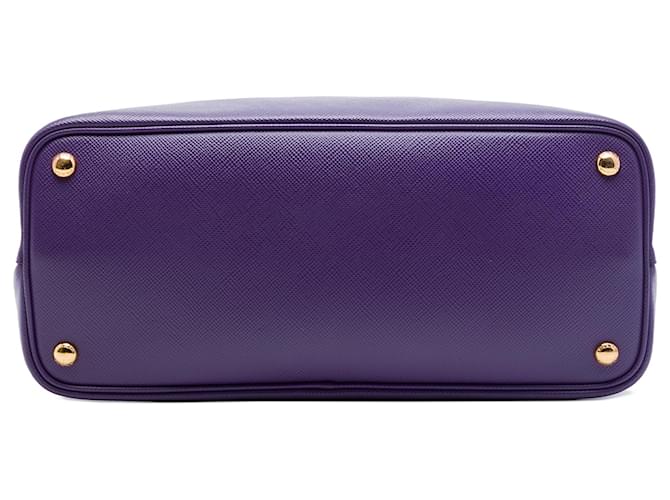 Prada Borsa Double Saffiano Cuir Viola Medium Porpora Viola scuro - vista 3