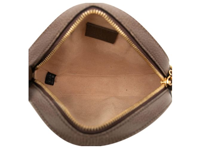 Gucci Beige Mini GG Supreme Web Ophidia Borsa a tracolla rotonda - vista 4