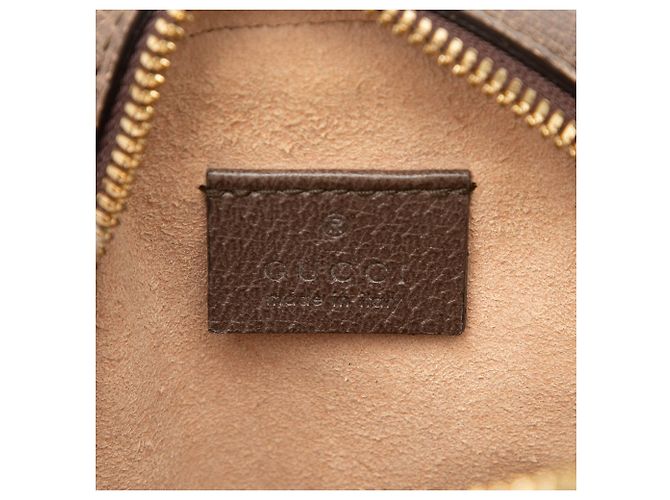Gucci Beige Mini GG Supreme Web Ophidia Borsa a tracolla rotonda - vista 5