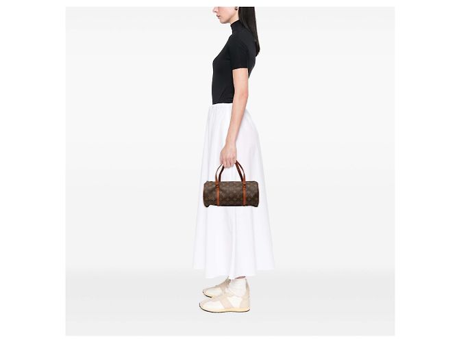 Louis Vuitton Marrone Monogram Papillon 30 - vista 7