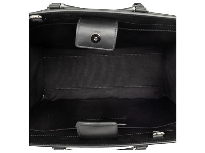 Bulgari Borsa Bvlgari in pelle nera con logo Nero - vista 4
