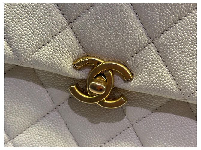 Borsa Chanel Classic Flap Small in pelle bianca Bianco - vista 11