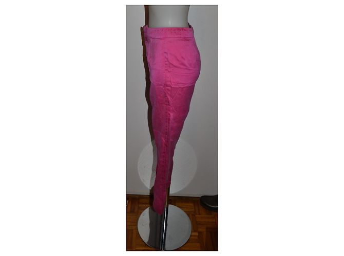 Gucci Seidenmischung Hose Rosa Pink - Ansicht 2