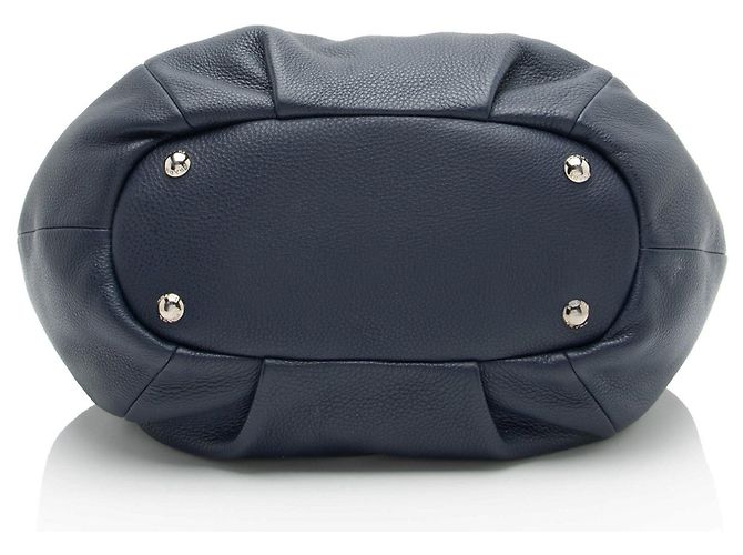 Tote Shopping Vitello Daino Prada Blu - vista 4