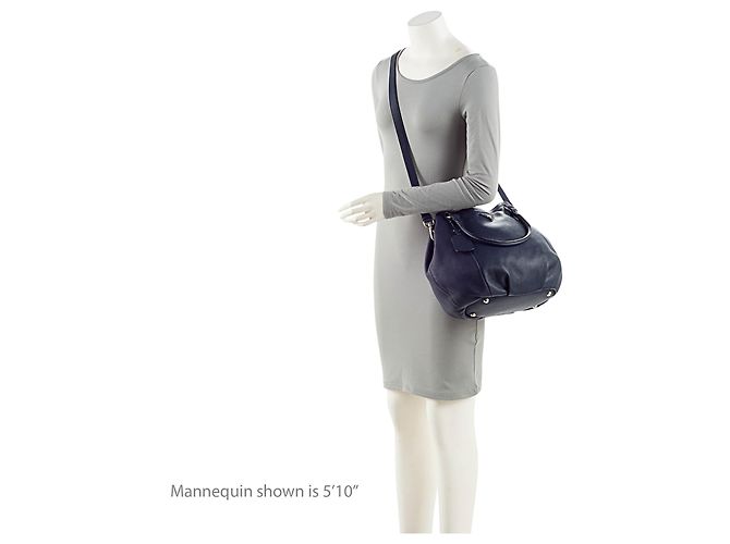 Tote Shopping Vitello Daino Prada Blu - vista 5
