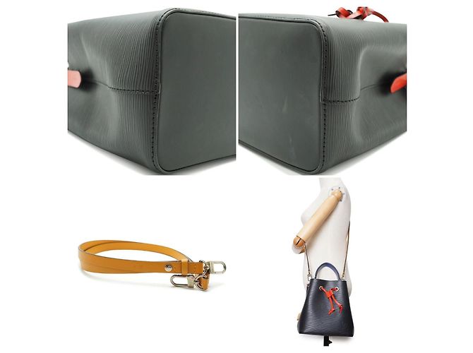 Borsa a tracolla in pelle Louis Vuitton NeoNoe BB Multicolore - vista 5