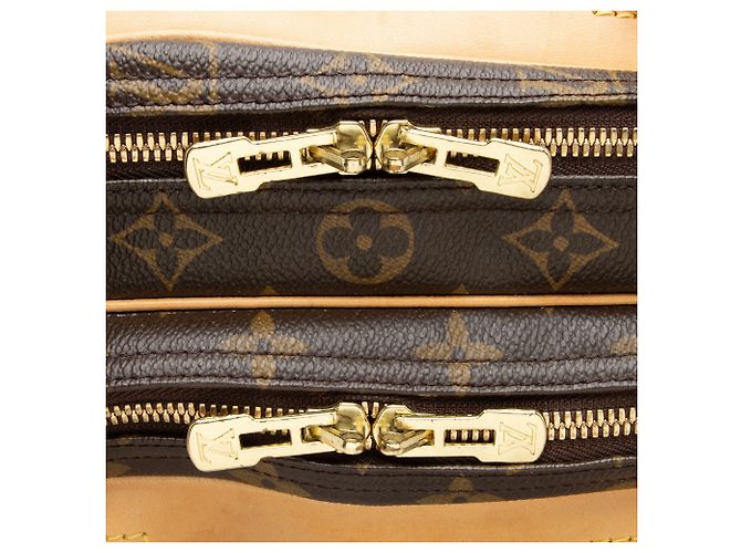 Louis Vuitton Monogram Canvas Alize 24 Heures Weekender Castaño - vista 10