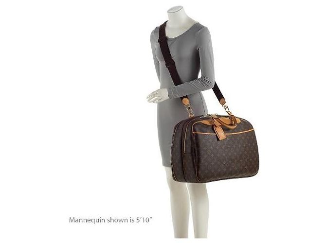 Louis Vuitton Monogram Canvas Alize 24 Heures Weekender Castaño - vista 5