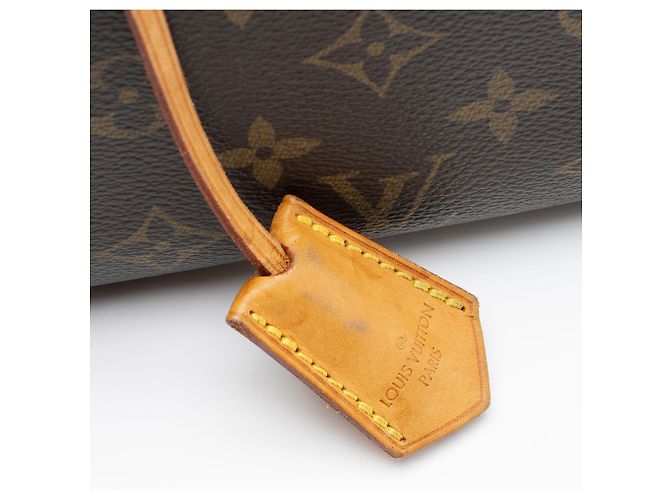 Borsa Louis Vuitton Monogram Canvas Lockit MM Marrone - vista 10