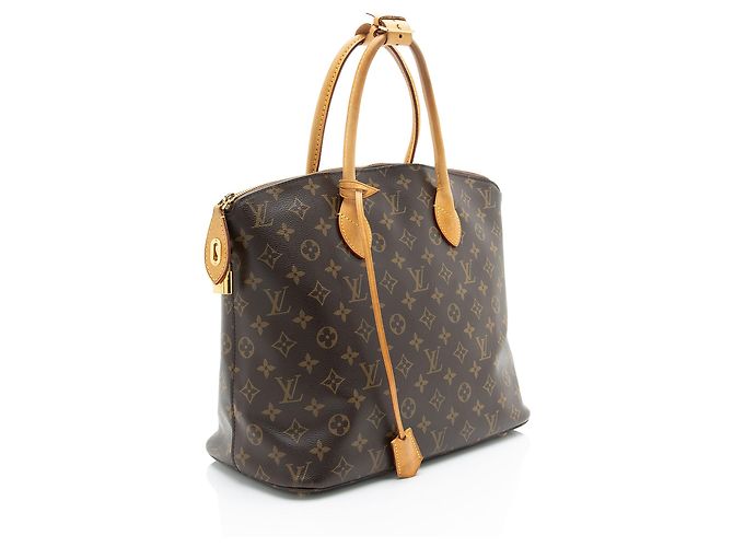 Borsa Louis Vuitton Monogram Canvas Lockit MM Marrone - vista 2
