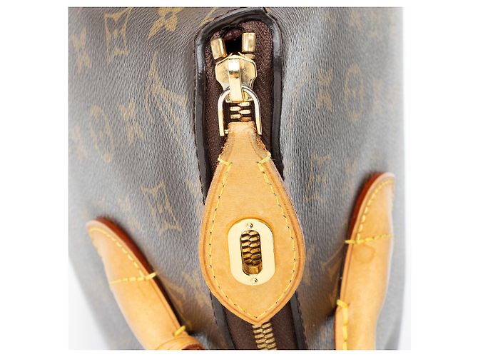 Borsa Louis Vuitton Monogram Canvas Lockit MM Marrone - vista 9