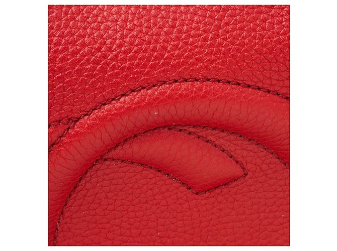 Borsa a tracolla Gucci Soho in pelle, misura Medium Rosso - vista 10