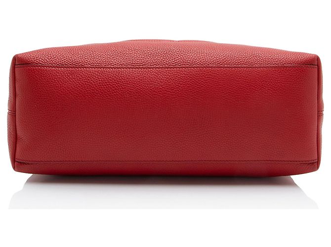 Borsa a tracolla Gucci Soho in pelle, misura Medium Rosso - vista 4