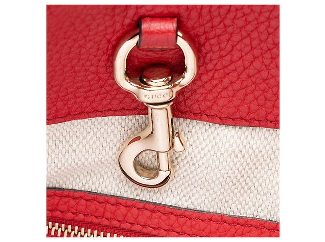 Borsa a tracolla Gucci Soho in pelle, misura Medium Rosso - vista 9