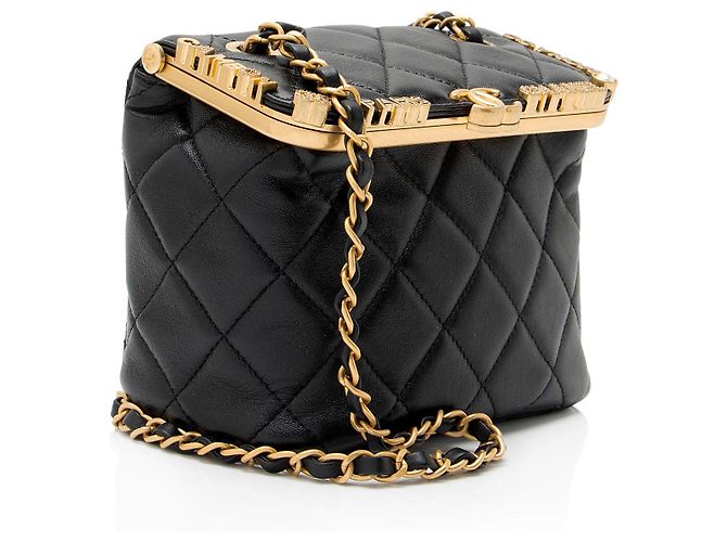 Beauty case Chanel Lambskin Paris-Monaco - vista 2