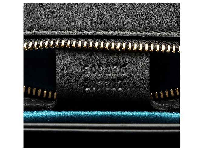 Borsa a tracolla Gucci Suede Ophidia Large Chain Nero - vista 6