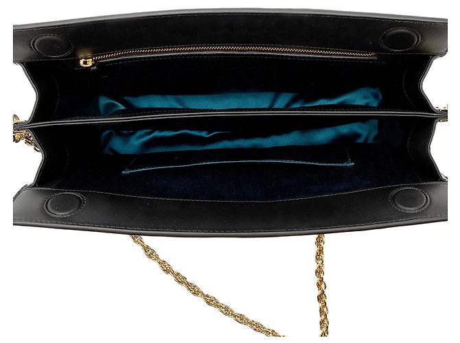 Borsa a tracolla Gucci Suede Ophidia Large Chain Nero - vista 7