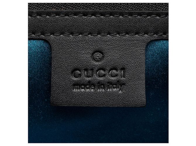 Borsa a tracolla Gucci Suede Ophidia Large Chain Nero - vista 8