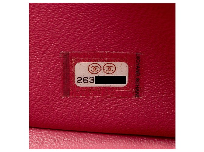 Gabrielle Borsa Chanel Classic Jumbo Double Flap in pelle Caviar Rosso - vista 6