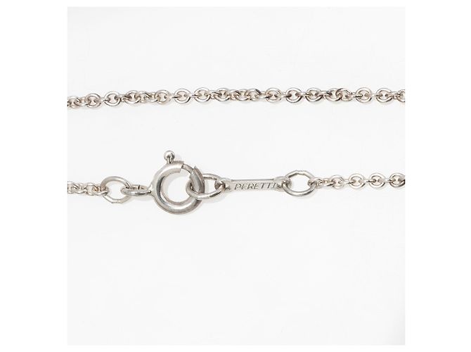 Collana Elsa Peretti in argento sterling con cuore aperto 22mm di Tiffany & Co. Metallico - vista 5