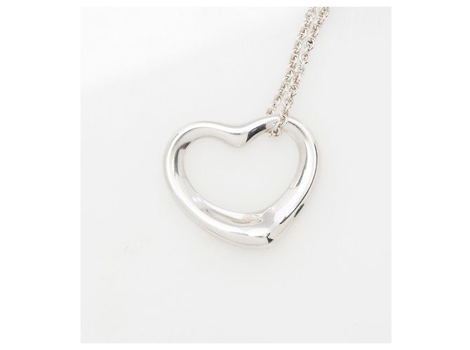 Collana Elsa Peretti in argento sterling con cuore aperto 22mm di Tiffany & Co. Metallico - vista 6