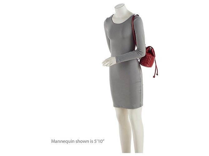 Gucci Matelasse Leather GG Marmont Mini Rucksack Rot - Ansicht 5