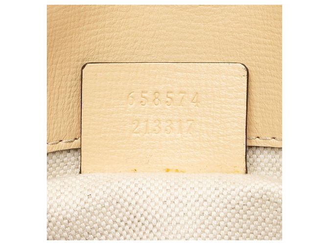 Mini borsa a tracolla Gucci Leather Horsebit 1955 Marrone Beige - vista 6