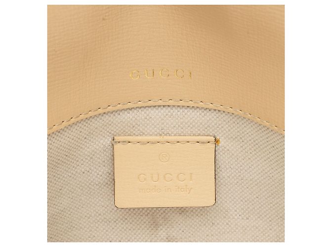 Mini borsa a tracolla Gucci Leather Horsebit 1955 Marrone Beige - vista 8