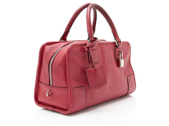 Borsa in pelle Loewe Amazona 28 Rosso - vista 2