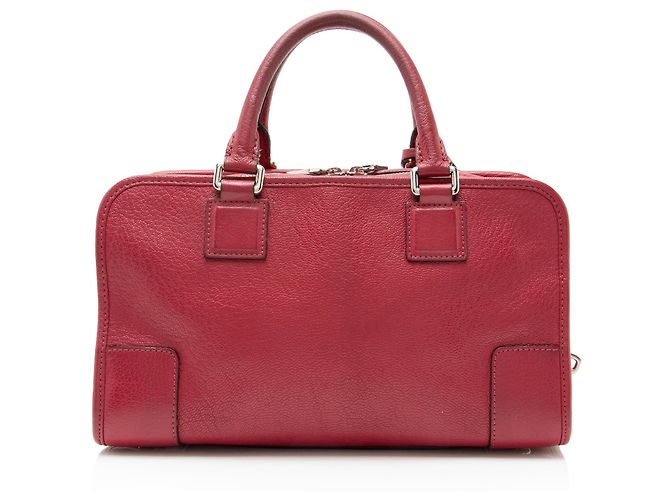 Borsa in pelle Loewe Amazona 28 Rosso - vista 3