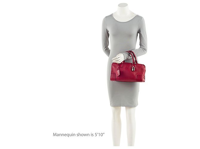 Borsa in pelle Loewe Amazona 28 Rosso - vista 5