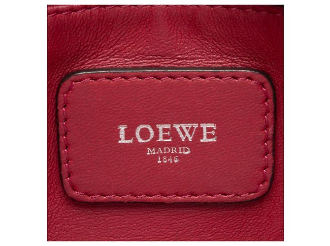 Borsa in pelle Loewe Amazona 28 Rosso - vista 7