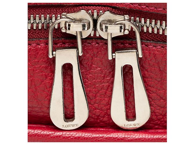 Borsa in pelle Loewe Amazona 28 Rosso - vista 9