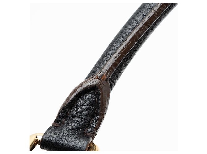 Louis Vuitton Mahina Leather L Hobo Nero - vista 10