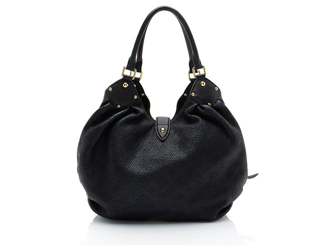 Louis Vuitton Mahina Leather L Hobo Nero - vista 3